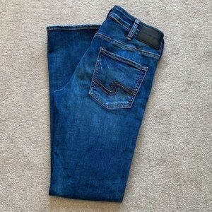 Silver Jeans Men's Dark Blue Straight Jeans Size 32x34